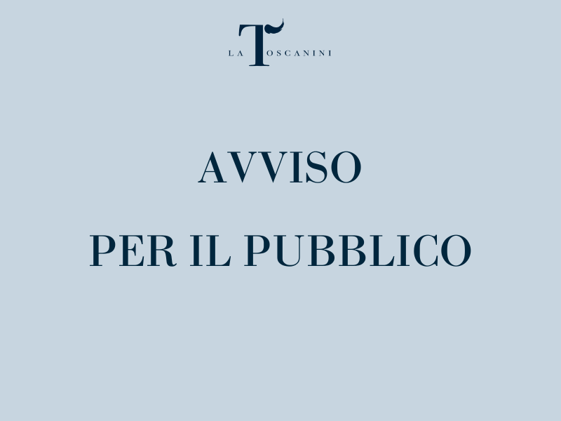 AVVISI PER IL PUBBLICO